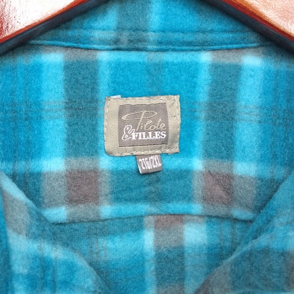Pilote & Filles SOFT FLEECE Turquoise Shirt 2XL - Picture 6 of 6